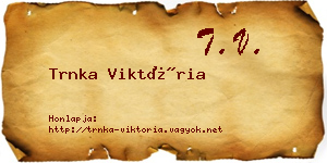 Trnka Viktória névjegykártya